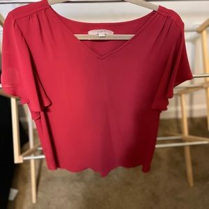 Red loft blouse